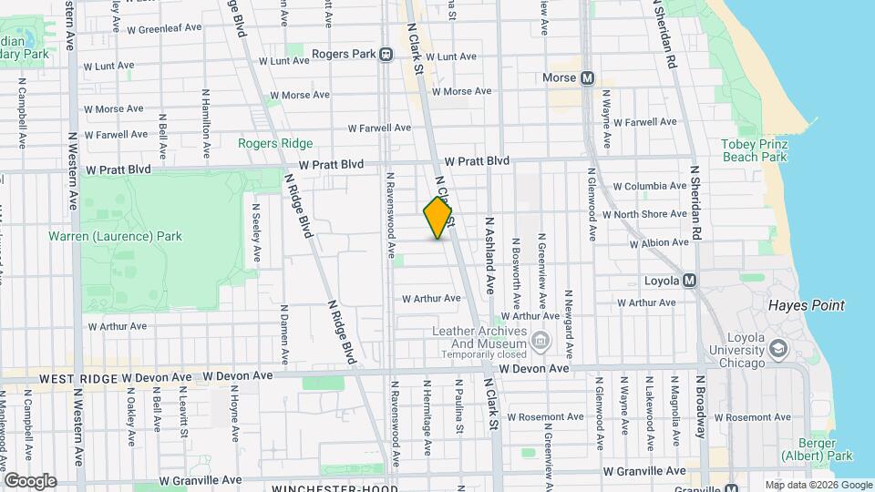 1709 W Wallen Ave Map and Location Details