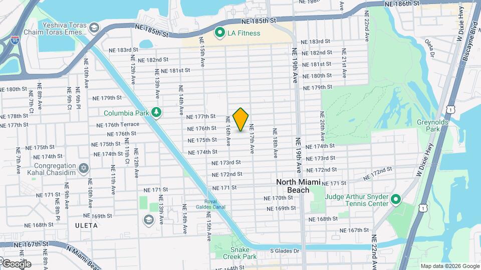 1655 NE 175th St Map and Location Details