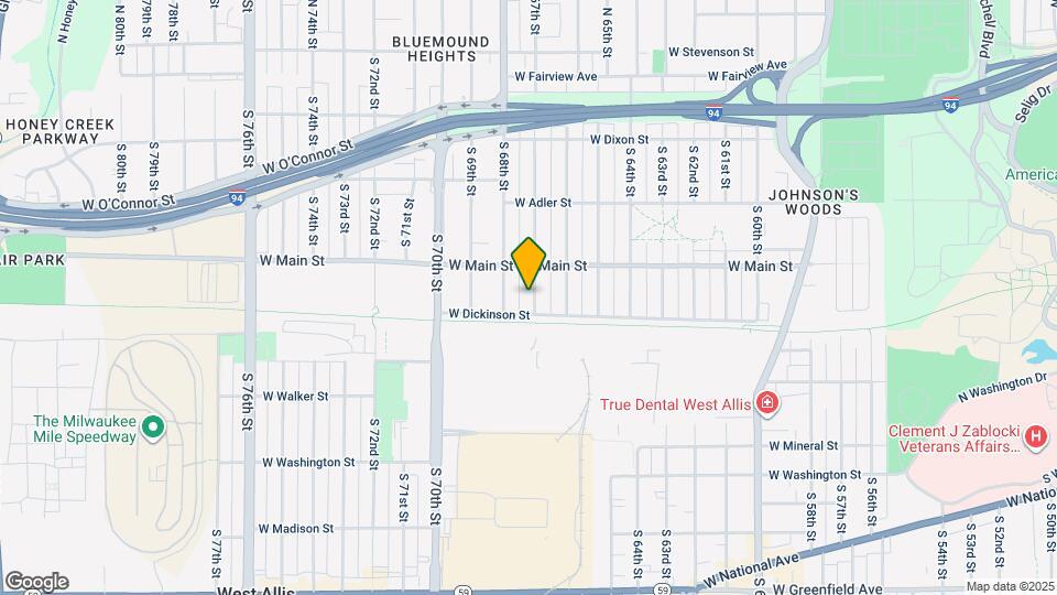 641 S 67th St Map and Location Details
