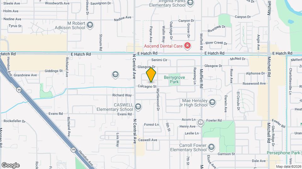 2221 Calcagno St Map and Location Details