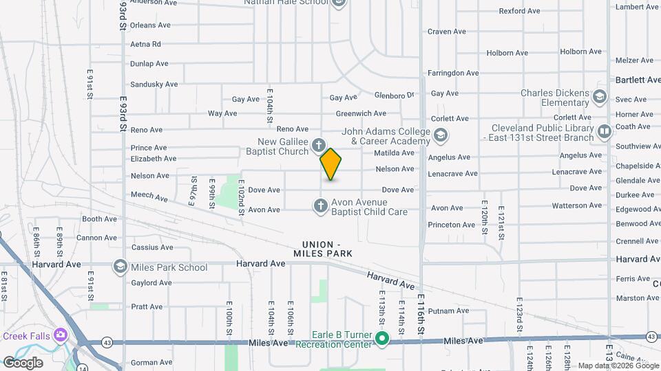 10913 Dove Ave Map and Location Details