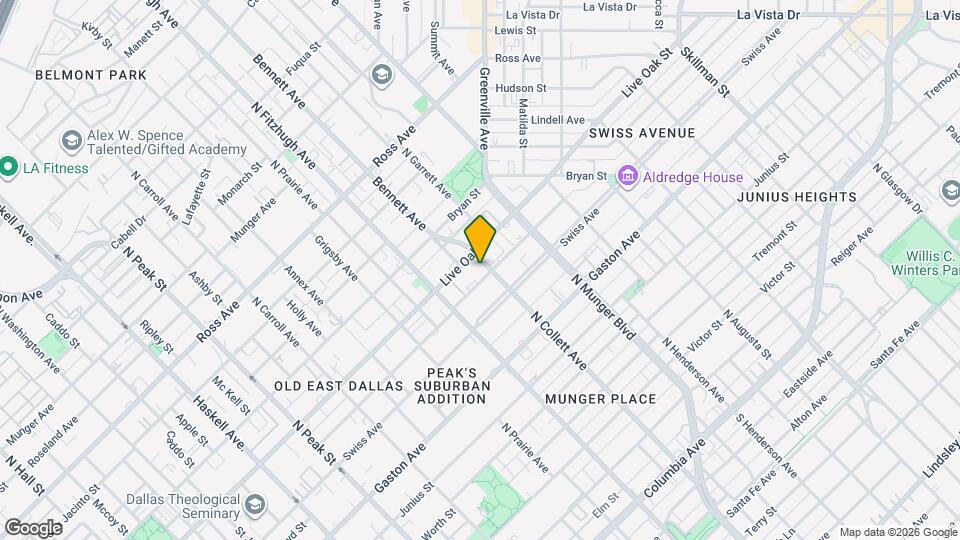 4950 Live Oak St Map and Location Details