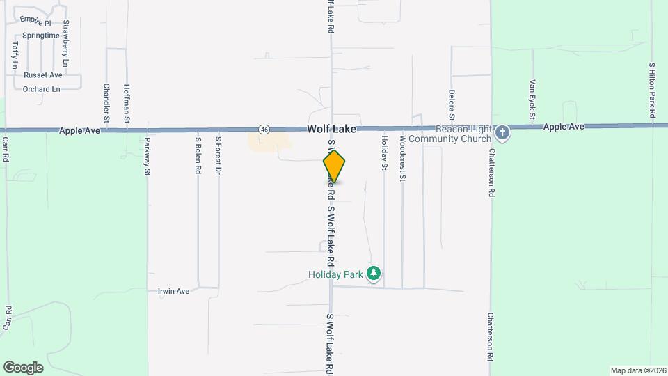 1134 S Wolf Lake Rd Mapa y Detalles de la Ubicación