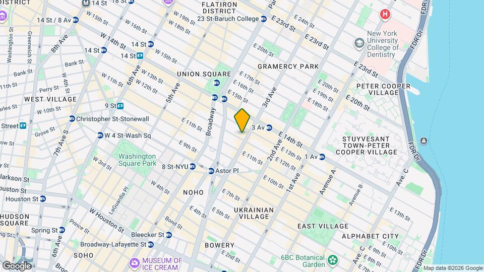 135 E 12th St Map and Location Details