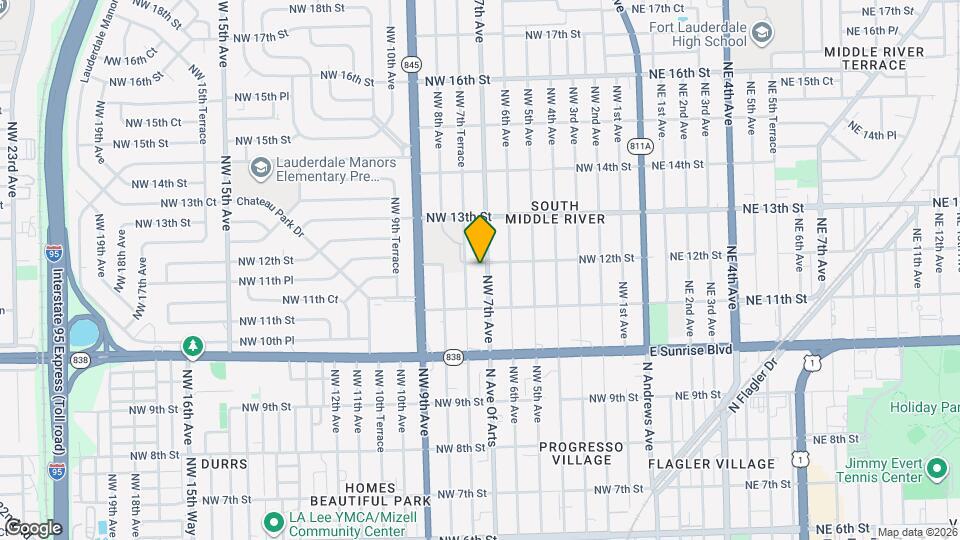 1135 NW 7th Ave Map and Location Details