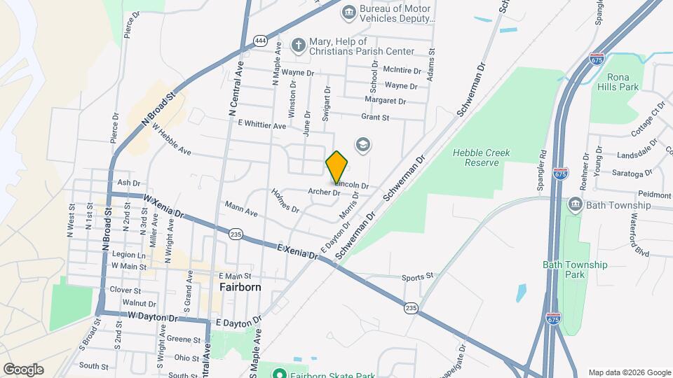 333 Archer Dr Map and Location Details