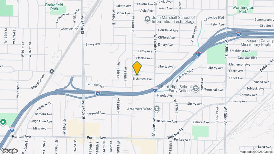 14212 St James Ave Map and Location Details