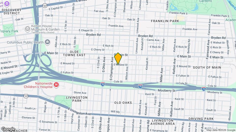 461 Oakwood Ave Map and Location Details