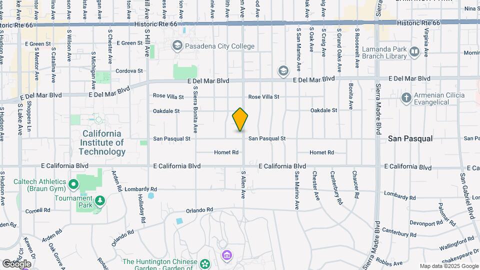 1795 San Pasqual St, Unit Guesthouse Map and Location Details