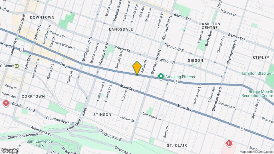 608 King St E Map and Location Details