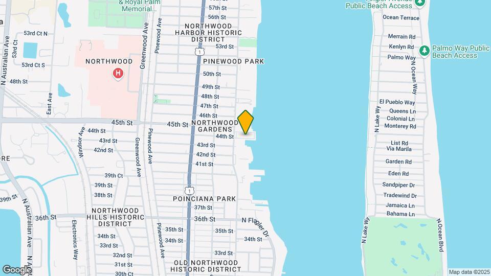 4500 N Flagler Dr, Unit A4 Map and Location Details