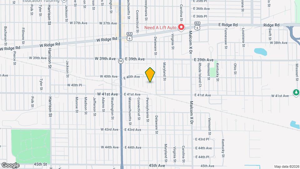 4041 Pennsylvania St Mapa y Detalles de la Ubicación