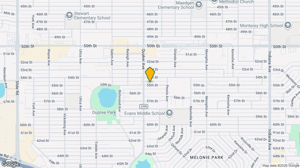 4322 55th St Map and Location Details