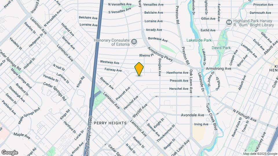 3911 Prescott Ave Map and Location Details