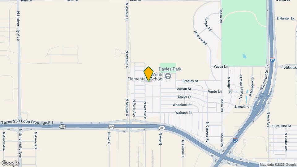 2401 N Ave N Mapa y Detalles de la Ubicación