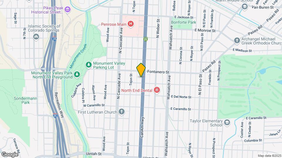 1812 N Nevada Ave Map and Location Details