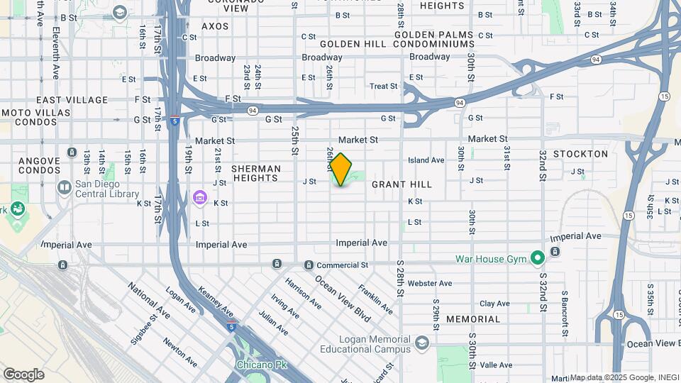 2627-2629 J St Map and Location Details