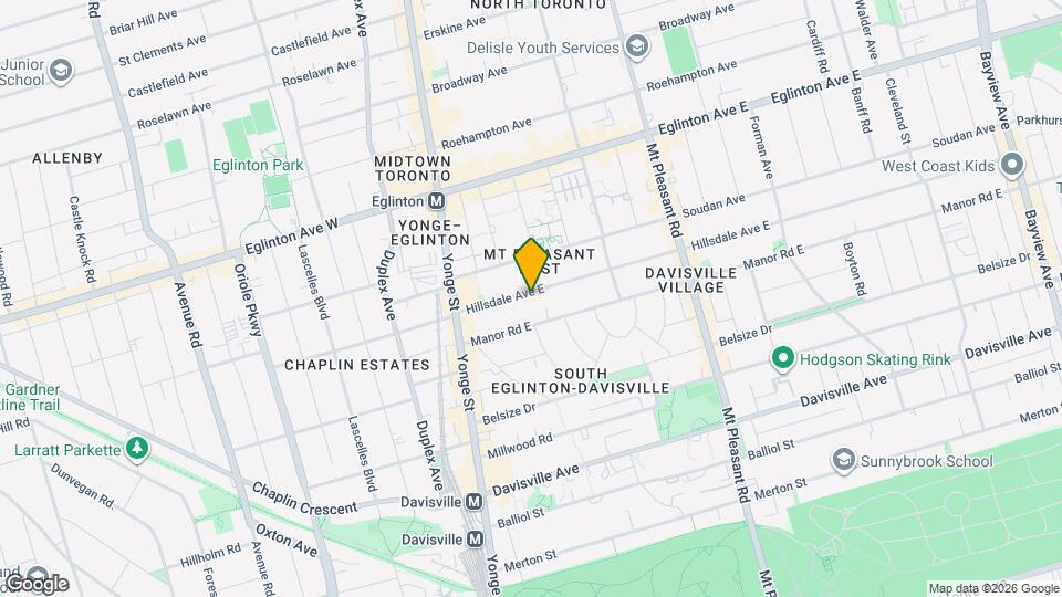 95 Hillsdale Ave E Map and Location Details