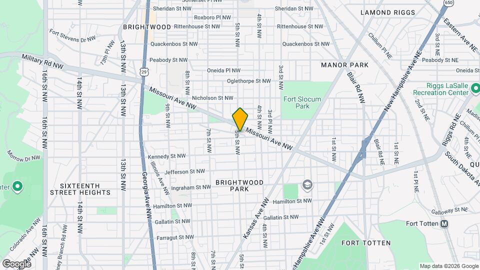 433 Longfellow St. NW, Unit 2 Map and Location Details