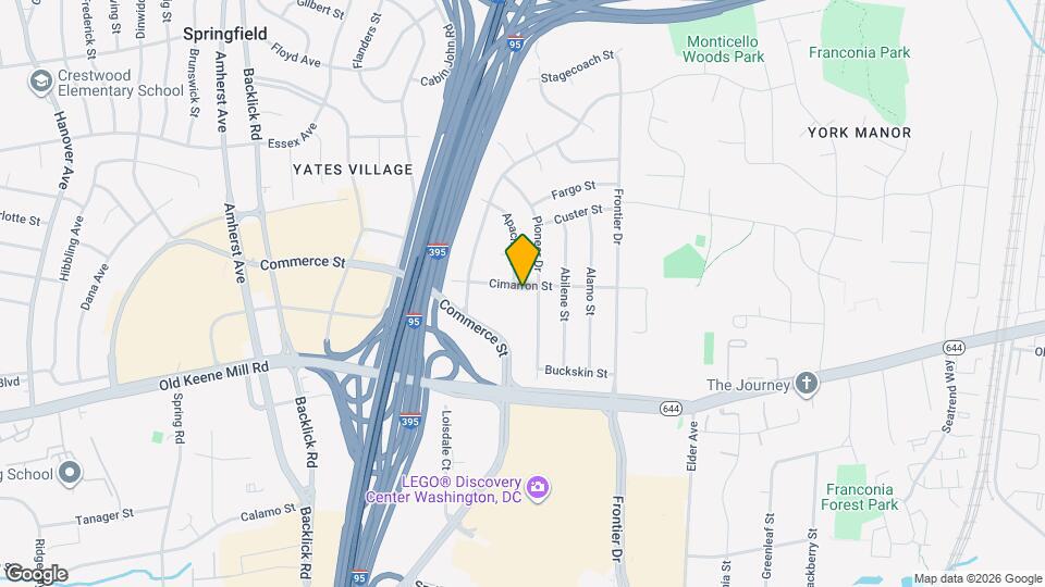 6703 Cimarron St Map and Location Details