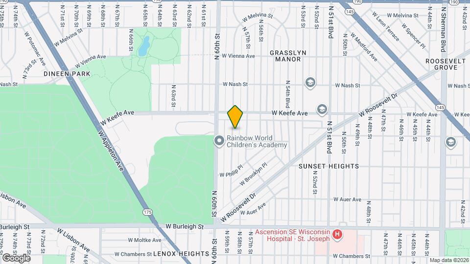 3416 N 58th St Mapa y Detalles de la Ubicación