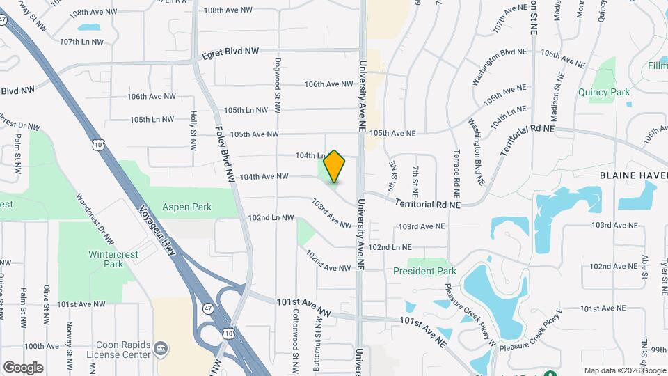 Northtown Crossing Townhomes Map and Location Details