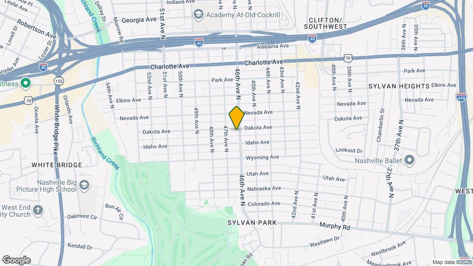 4601 Dakota Ave Map and Location Details