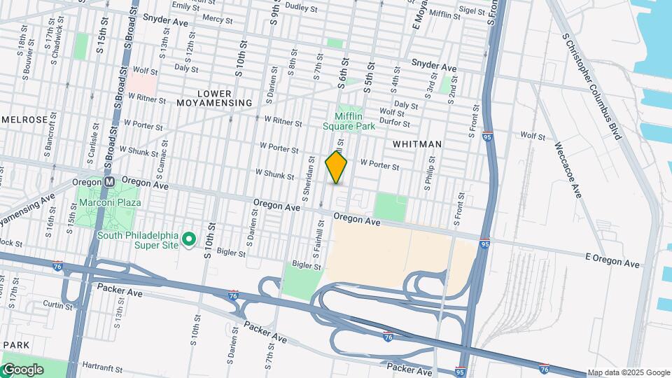 2603 S Fairhill St Map and Location Details