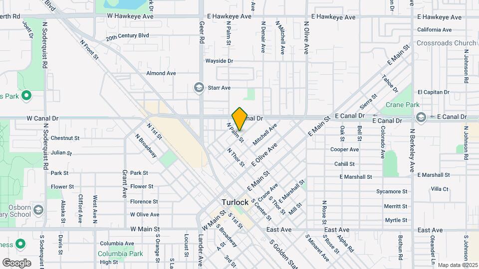 415 N Palm St Mapa y Detalles de la Ubicación