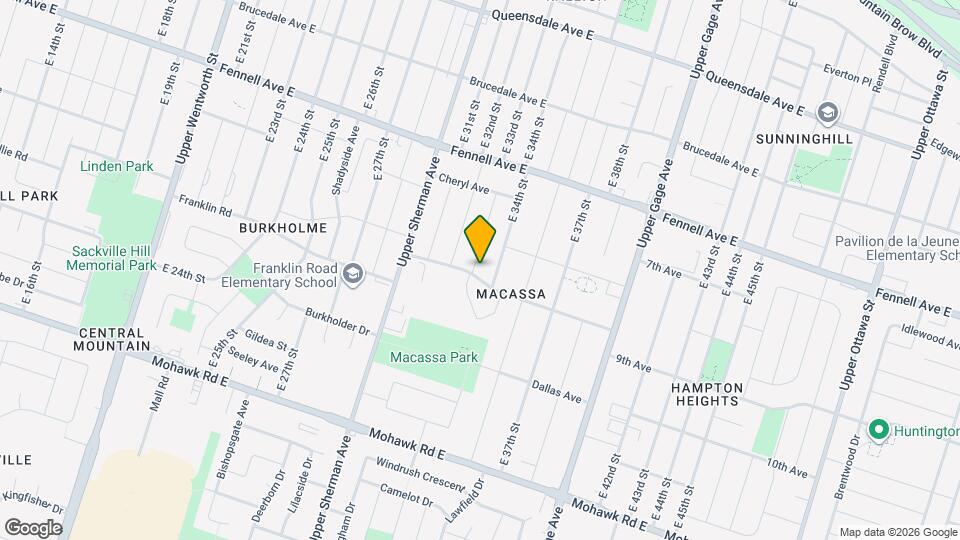 337 E 33rd St Map and Location Details