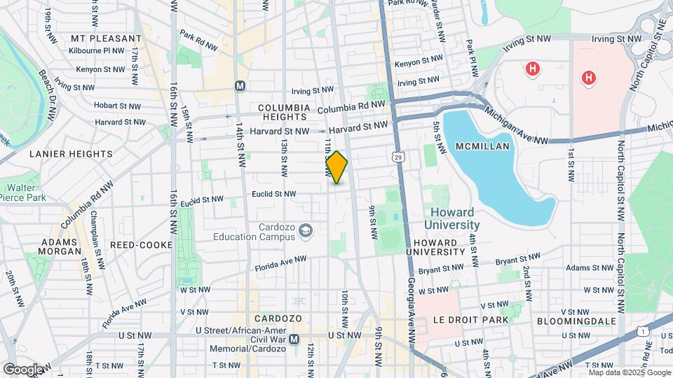 1029 Euclid St NW Map and Location Details