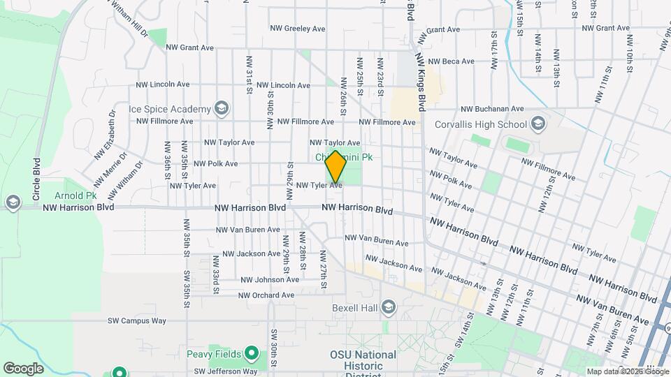2624 NW Tyler Ave Map and Location Details