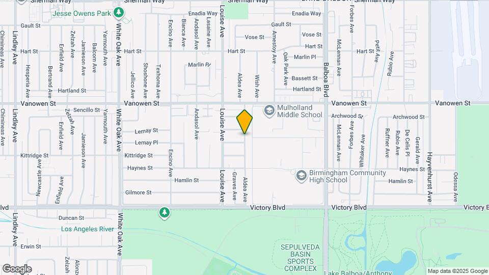 6651 Aldea Ave Map and Location Details