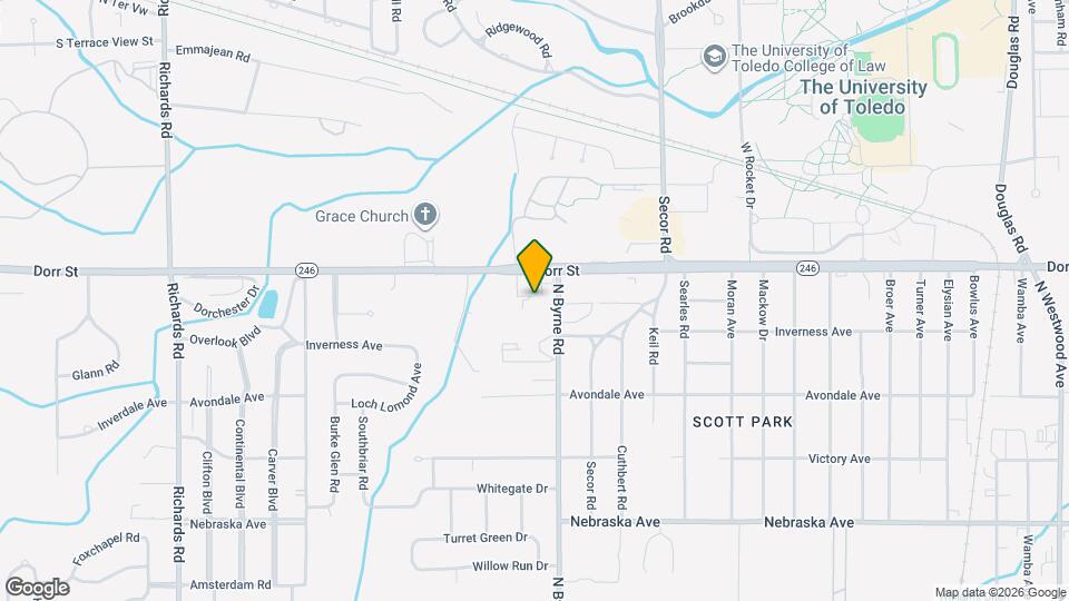 1131 N Byrne Rd Map and Location Details