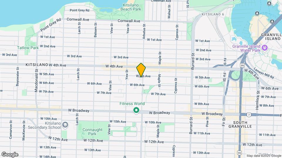 2110 W 5th Ave Map and Location Details