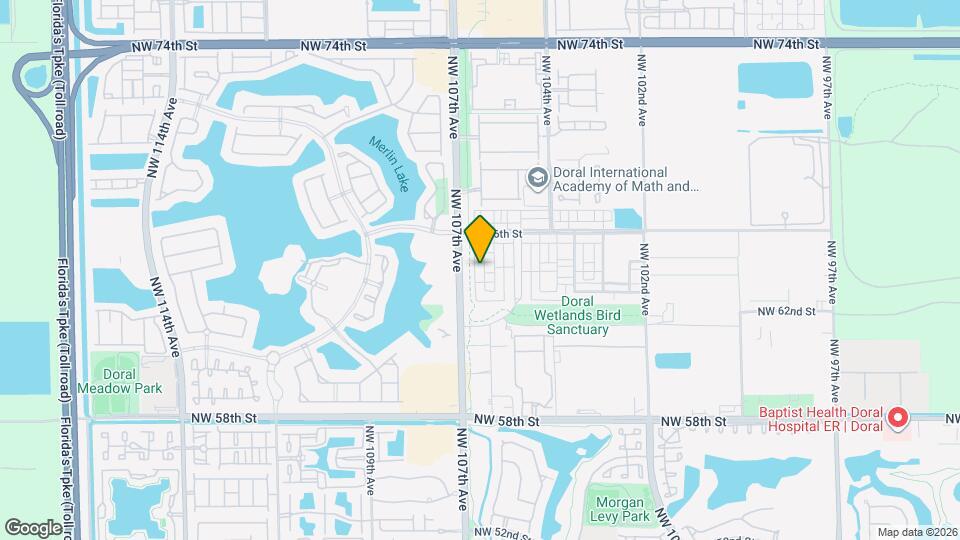 6404 NW 105th Pl Mapa y Detalles de la Ubicación