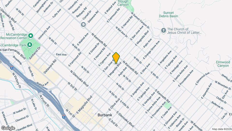 709 E Magnolia Blvd Map and Location Details