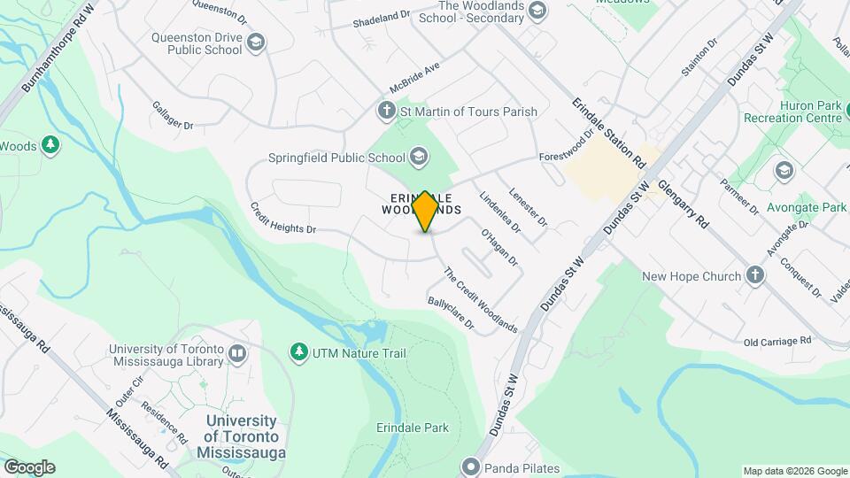 3170 The Credit Woodlands Map and Location Details