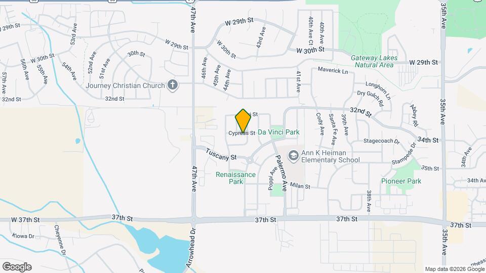 4406 Cypress St Map and Location Details