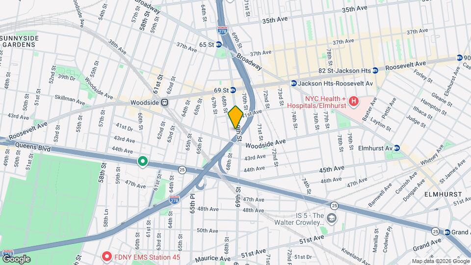 34-29 69th St Map and Location Details