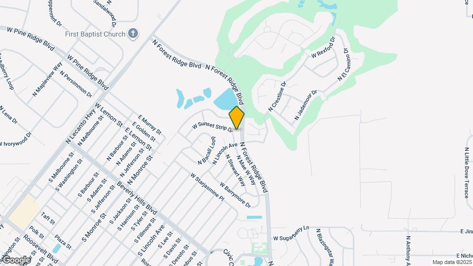 665 W Sunset Strip Dr Map and Location Details