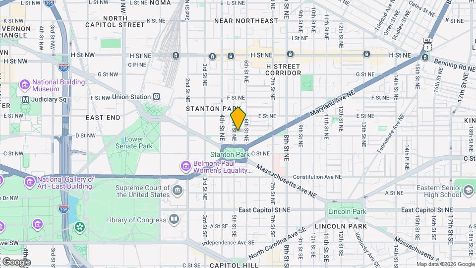 502 D St NE Map and Location Details