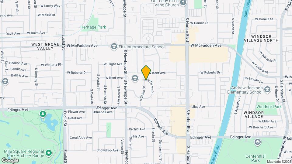 1010 S Elliott Pl Map and Location Details