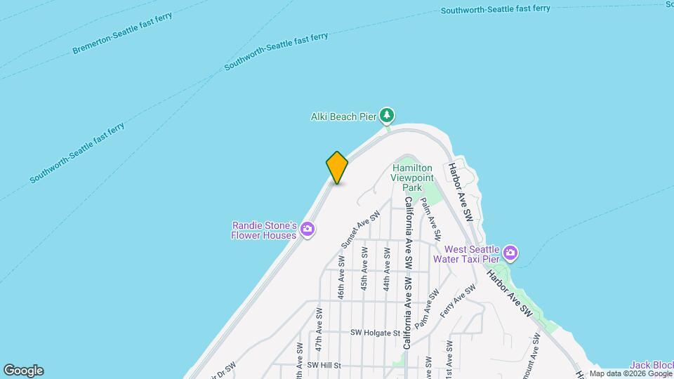 1310 Alki Ave SW Map and Location Details