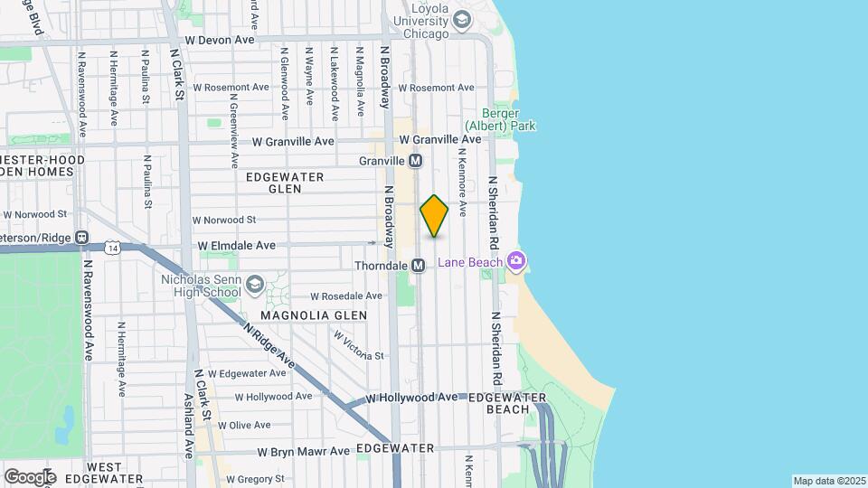 6044 N Winthrop Ave Map and Location Details