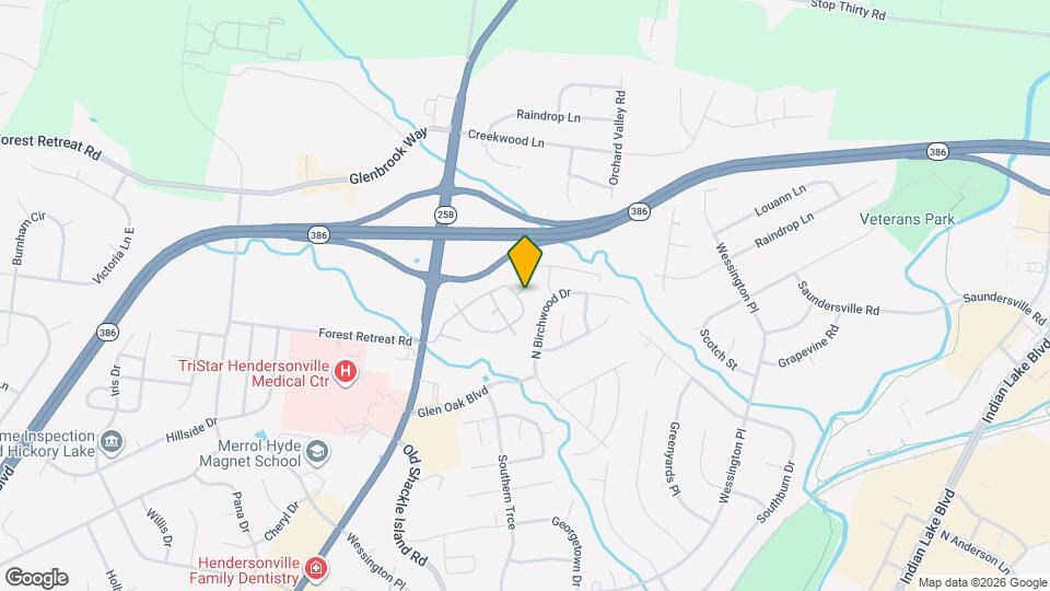 100 Oak Meadow Ct Map and Location Details