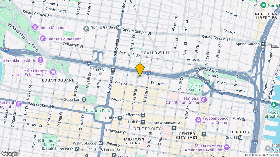 225 N 12th St Map and Location Details