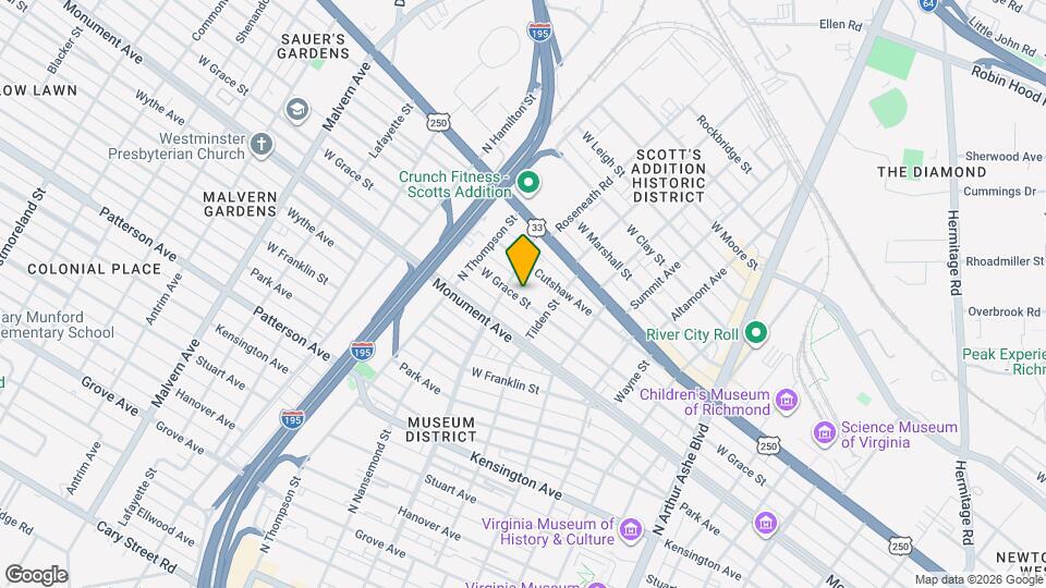 3320 W Grace St Map and Location Details