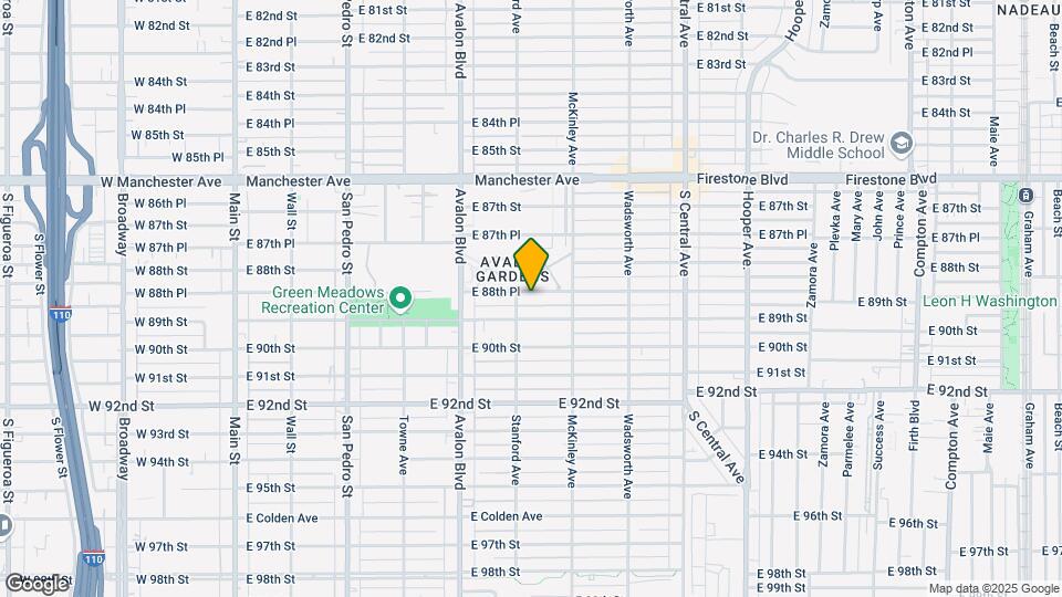 714-716 E 88th Pl Mapa y Detalles de la Ubicación