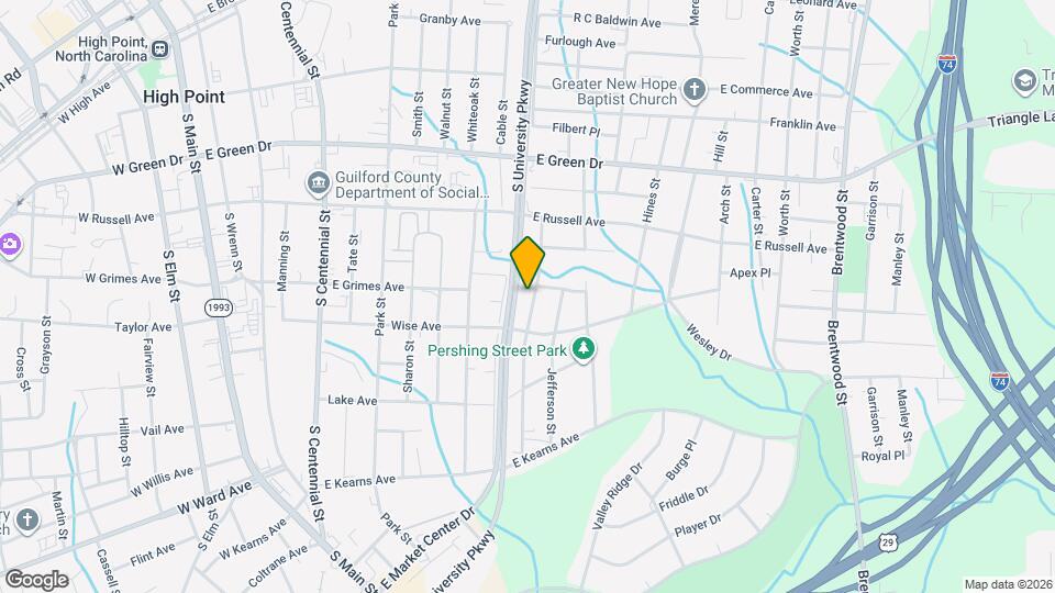 904 Richland St, Unit B Mapa y Detalles de la Ubicación